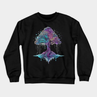 Celestial Harmony: Embodying the Sacred Tree of Life Crewneck Sweatshirt